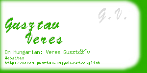 gusztav veres business card